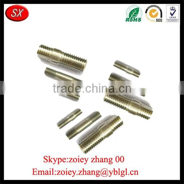High Precision Carbon Steel Blacken Double Thread End Screw Rod