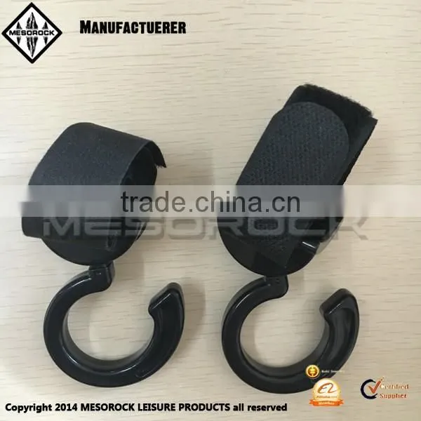 Wholesale baby stroller accessories 2pcs black baby hanger durable hook