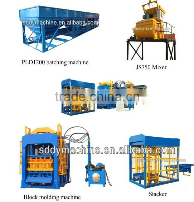 AUTOMATIC BLOCK MACHINE QT4-15C hydraulic motor brand mitsubishi