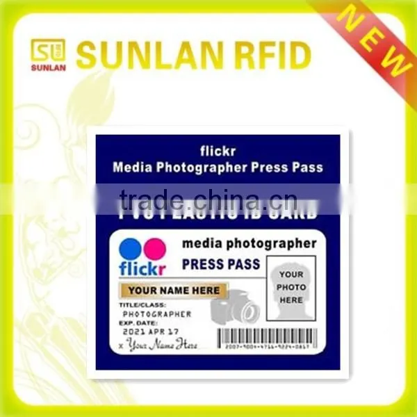 RFID 125khz image and signature pvc staff employee photo id card with hologram(professional manufacturer)