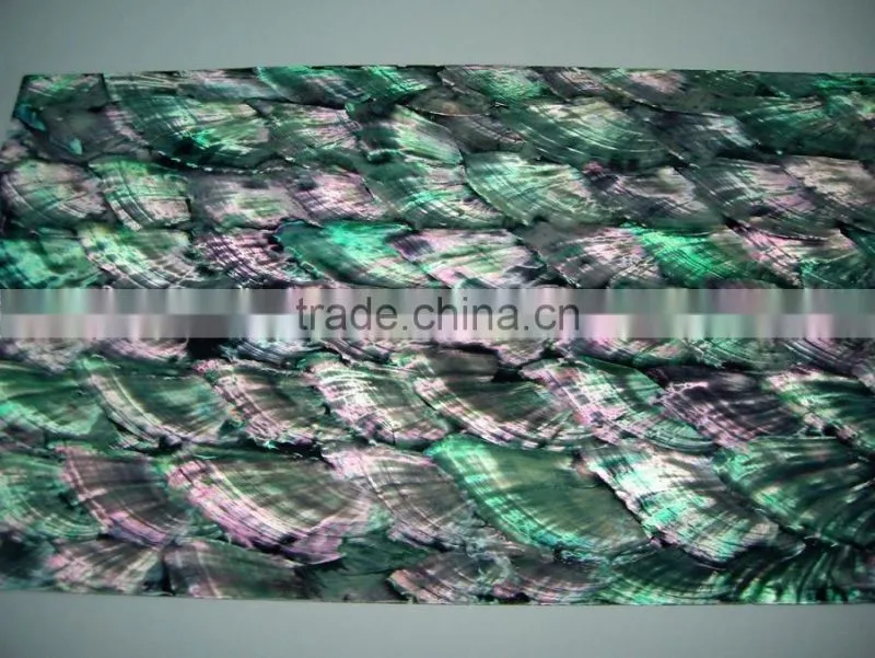 SP008-Japanese abalone shell paper for wall decoration