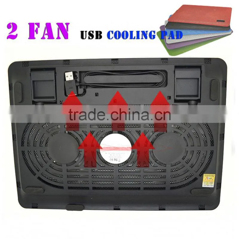 Tablet pc cooling pad with 4 / 2 FAN 1 USB ports cooling pad blue cooling pad portable smart