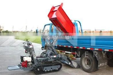 epa farm loader cart machine BY800 with front forklift / power barrow/muck truck / garden loader /crawler loader 800kgs