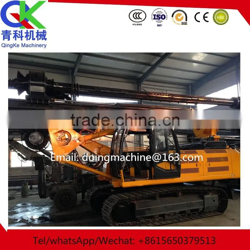 QK crawler hydraulic rotary drilling rig portable drilling rig