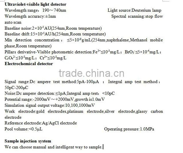 Ion Chromatograph(IC) with binary channels