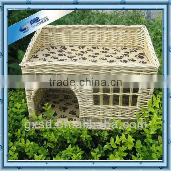 plastic rattan round shape pet house