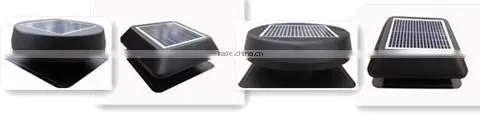 18V brushless dc motor solar powered air ventilation attic gable fan