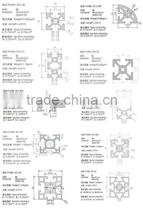 Aluminum Sigma Profile-Industrial Aluminum Profile