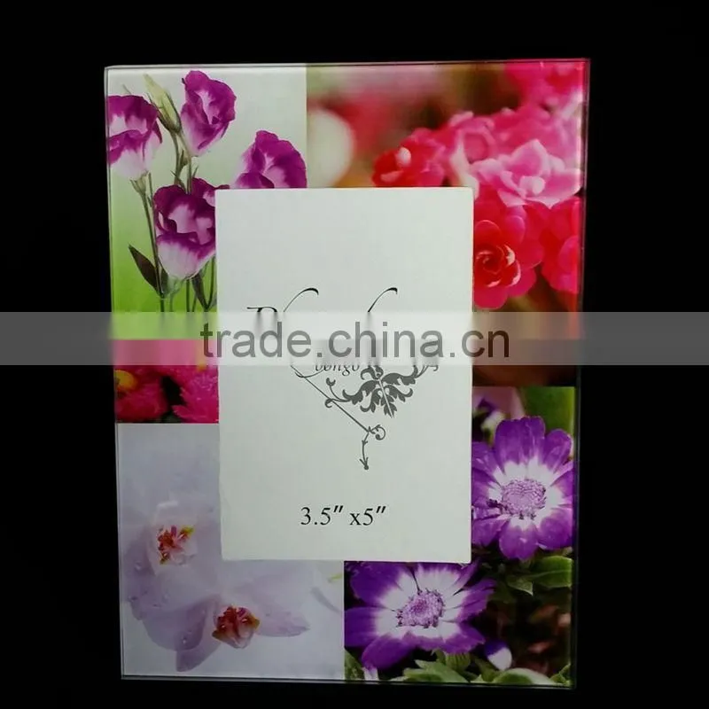 2015 Wholesale Crystal Glass Photo Picture Frames