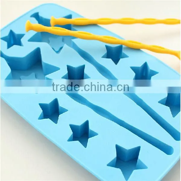 2014 custom hot summer cool frozen silicone ice cube tray