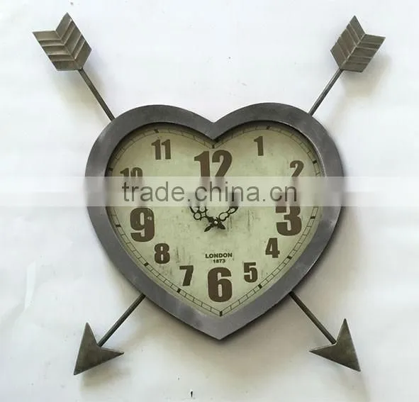 Hot Sale!!! Round Metal Vintage Multi Color Roman Numeral Wall Clock
