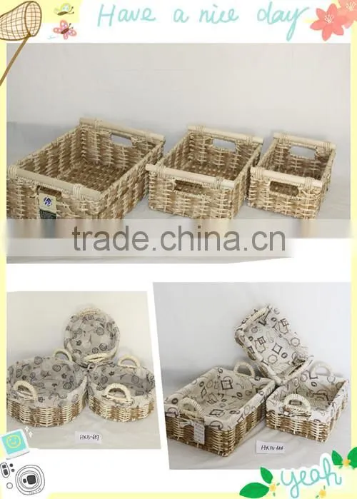 Eco Friendly Maize Peel Woven Storage Basket