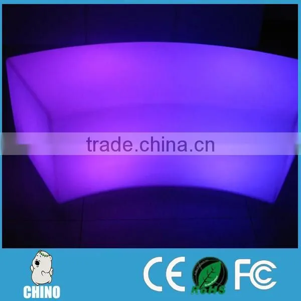 Long design Attractive led light up bench event & party chair cover