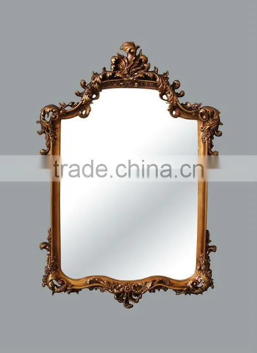 Antique Gold Reproduction Console Table with Mirror