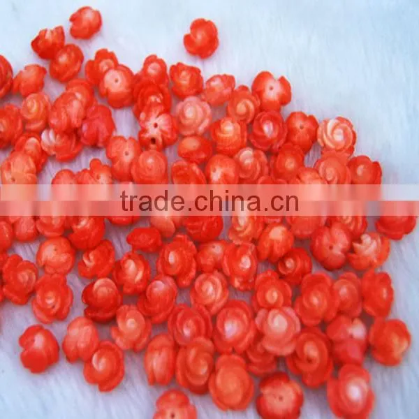 Carved coral jewelry