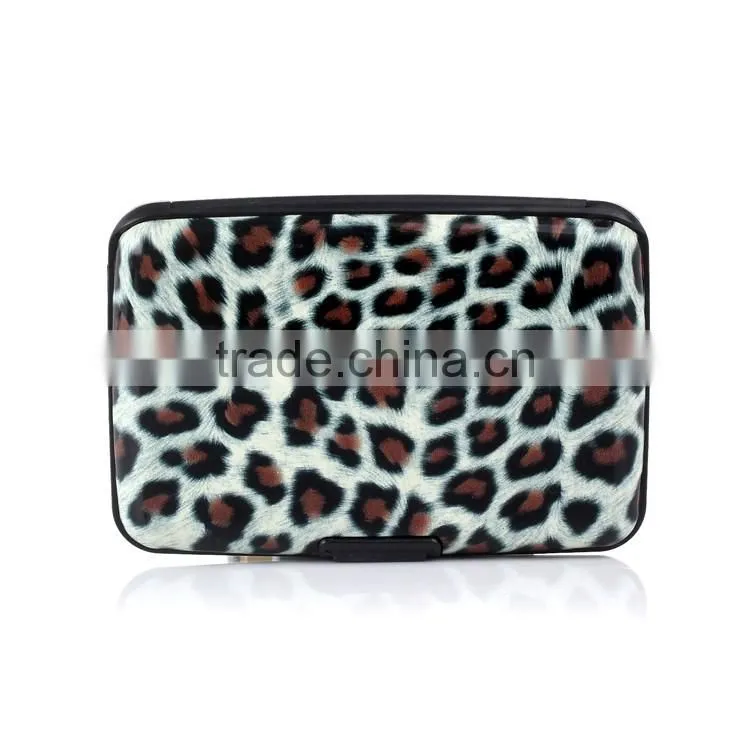 Aluminum printed business credit card holder wallet Customize AK8001