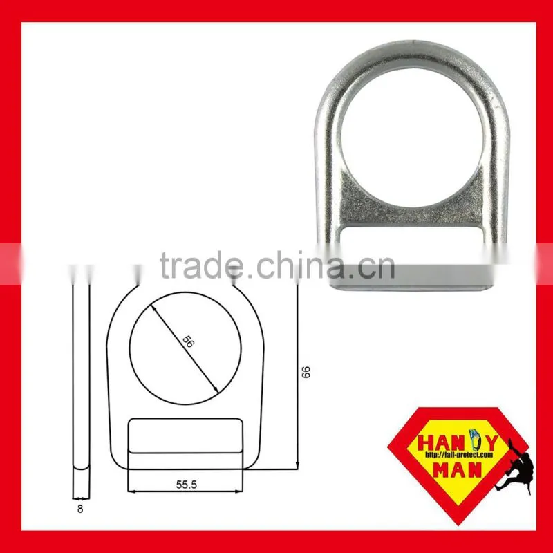 A403 Aluminum Safety Industrial Protective Equipment Full Circle Metal Forged 30kN d ring