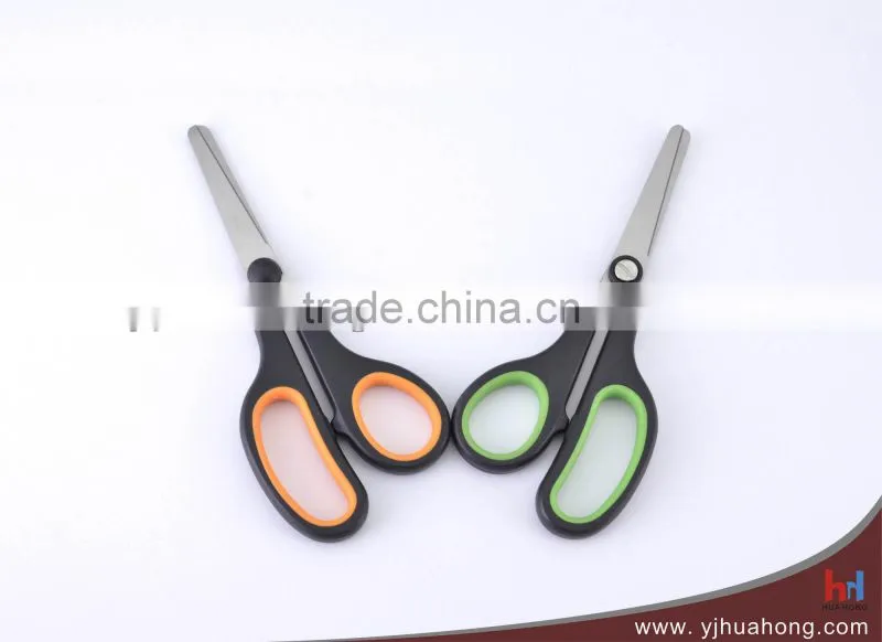 Soft handle student scissors,school scissors,stationery scissors