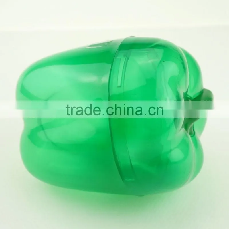 41055 green pepper Shaped Plastic Saver/Storage Box/Storage Container with FDA/LFGB