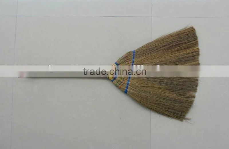 Korea new design natural silvergrass wooden handle broom