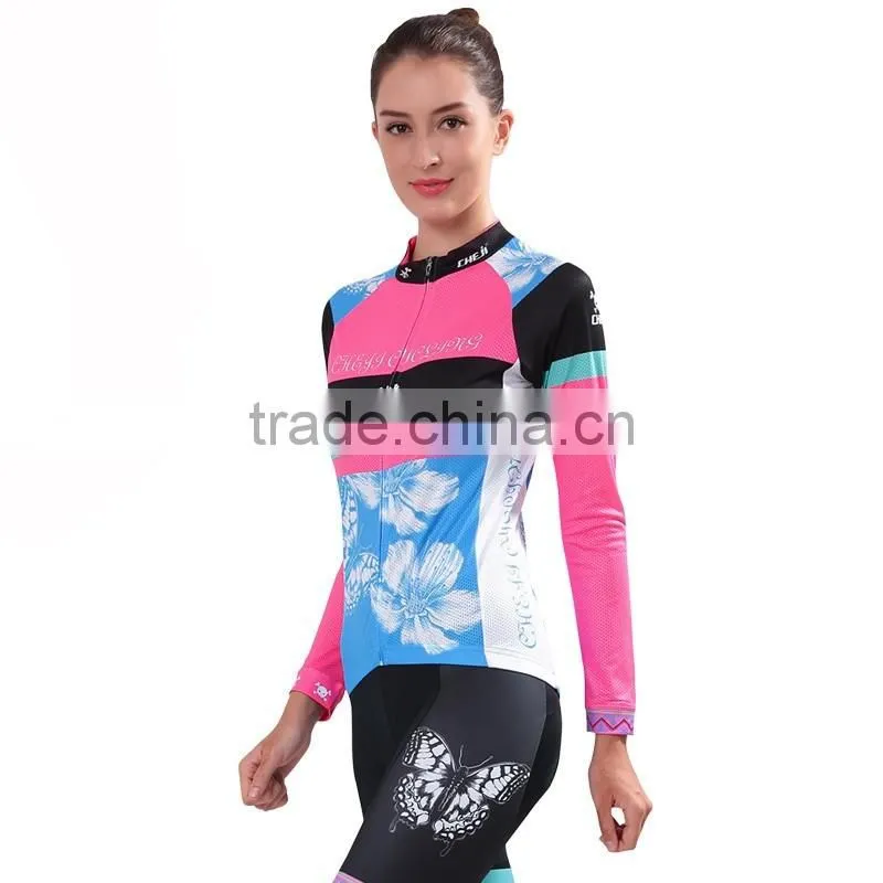 Women Customized Riding Jersey, Dri Fit Cycling Clothes