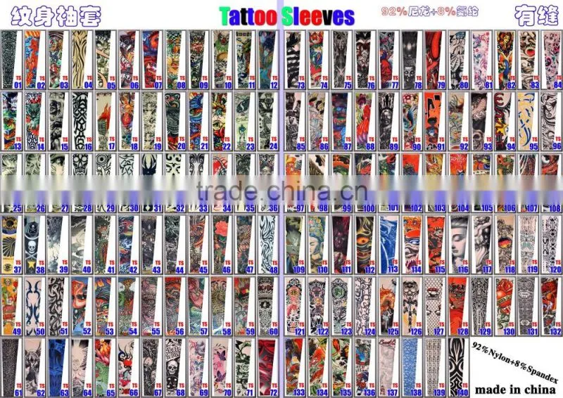 Yiwu High Quality Fashion and Personalized Tattoo Sleeve for arm