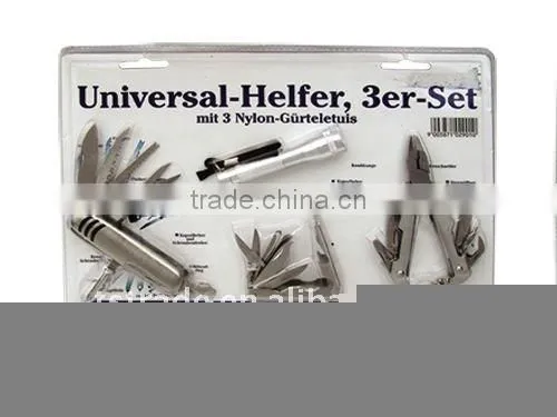 2014 Hardware multi function stainless steel plier hand tools with blister card TK046