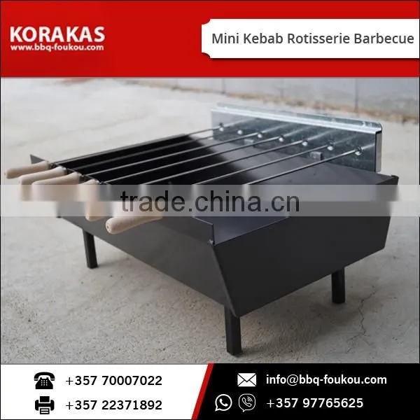 Hot Sale Powder Coated Easily Assembled Mini Kebab Rotisserie Barbecue
