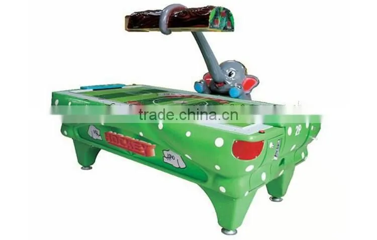Elephant air hockey coin game machine for amusement park