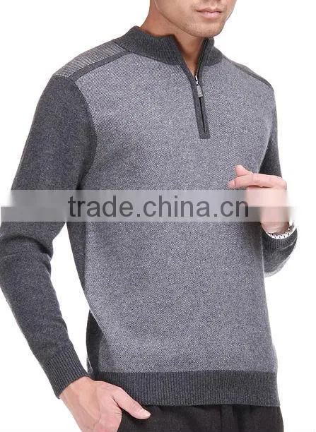 Latest styles of men's exquisite workmanship cashmere pullover