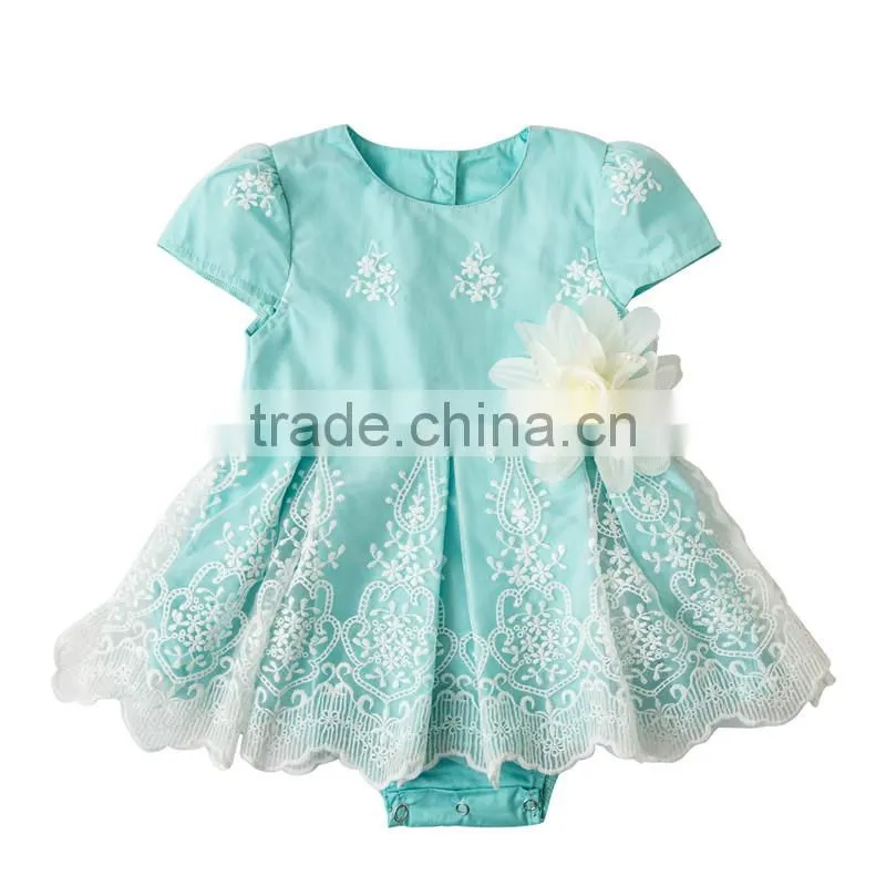 New arrival baby girl Flower Bodysuit infant girls romper with skirts