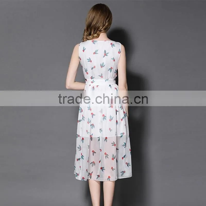 Maxnegio women casual one piece dress in floral print sexy slit maxi topshop ruffle dress