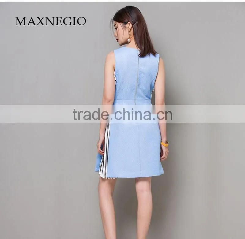 2017 New Fashion Elegant Ladies Casual Midi Dress Plus Size Women Dresses Summer