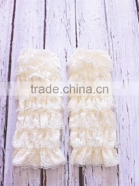 Cute Baby Girls Pink Leg Warmers Ruffle Tulle Baby Girls Lace Legging Warmers