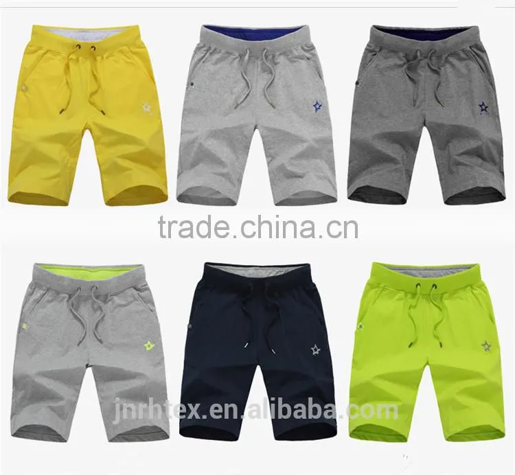 China manufacturer custom 100 cotton running shorts , mens sports shorts