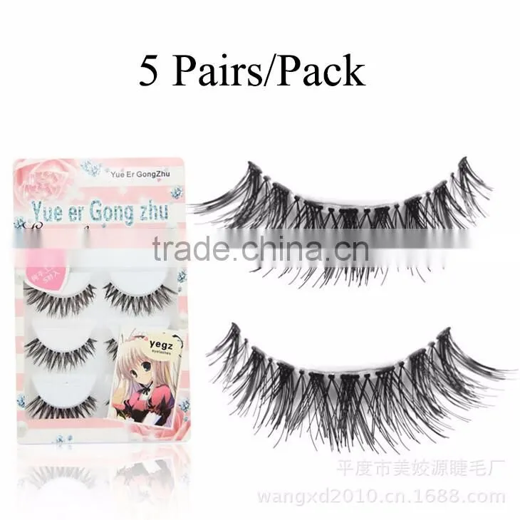 2016 Synthetic Hair Fashion Black False Eyelash