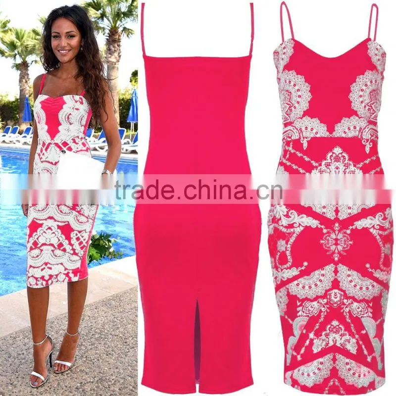 OEM service dress sleeveless women casual straight dress fancy dress