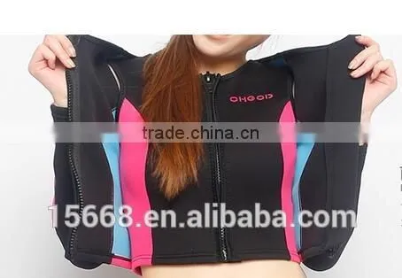 2017 high quality warm diving suit long sleeve wetsuits for women