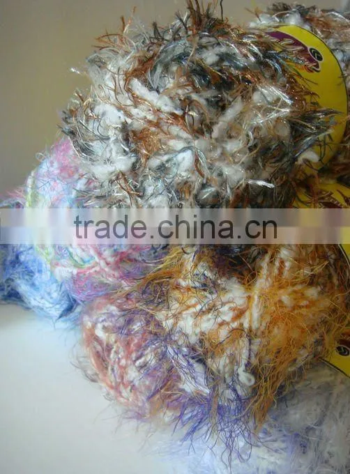 hand knitting fancy yarn 60/40 acrylic nylon