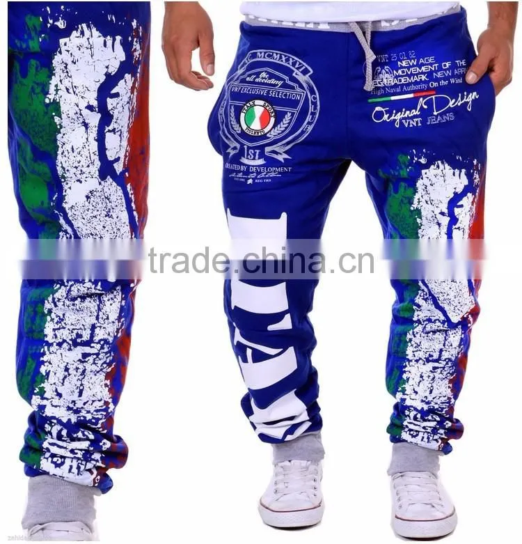 Mens Drawstring Jogginghose Italia Italien Italy Printed Loose Fit Sports Sportshose Pants Joggers