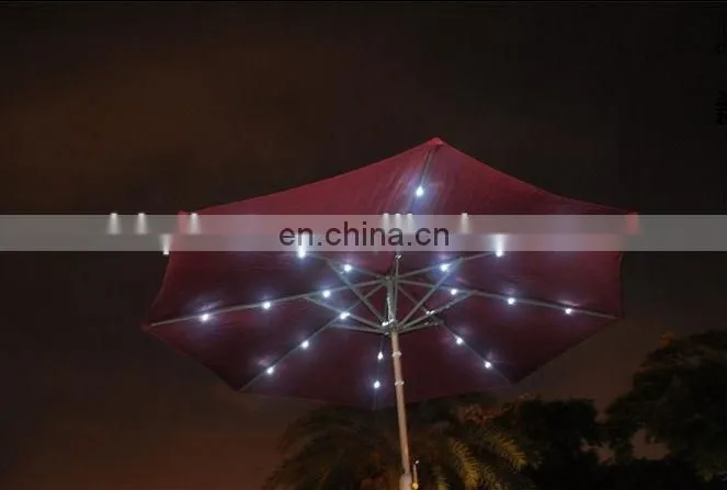 Creative designed patio umbrella,solar charger umbrella,LED umbrella