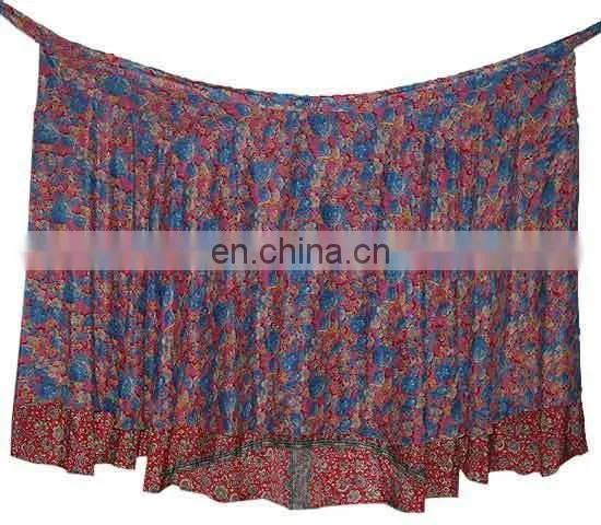 Buy Online Vintage Silk Sari Wrap round Skirt Long Length