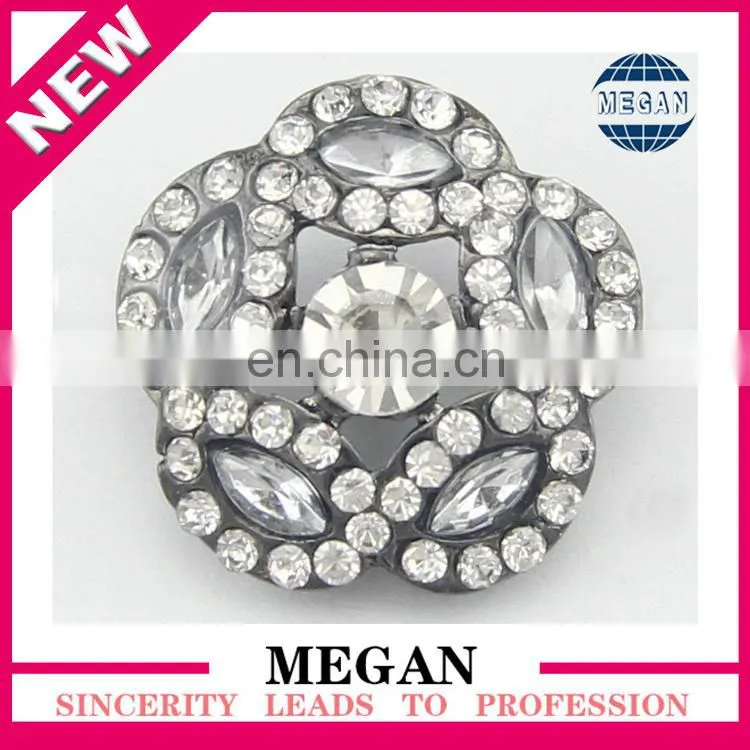 2017 New product large silver metal shank buttons