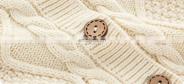 Long sleeve cotton jumpsuit plain color knit baby rompers