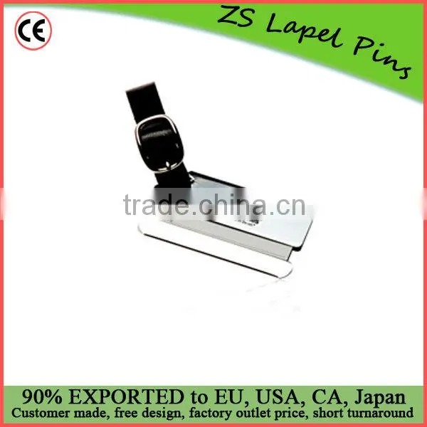 custom luggage tags/ metal luggage tags