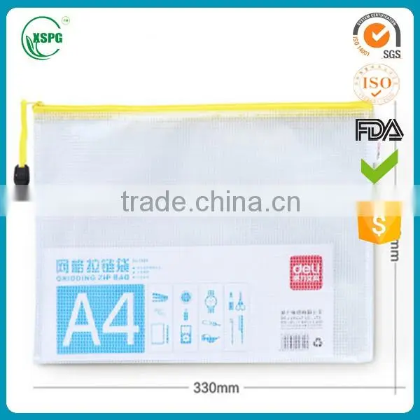 china gold supplier manufacturer price zipper pvc document storage organizer high quality packing bag