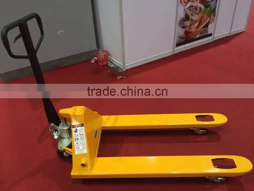 Best quality 2.5T AC pump hand pallet truck price