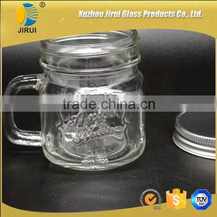 200ml Small Glass Mason Jar With Metal Lid