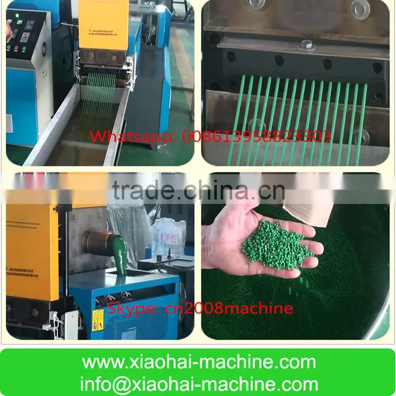 Water Cooling PE PP Waste Bag And Film granulating plastic pellet making machine