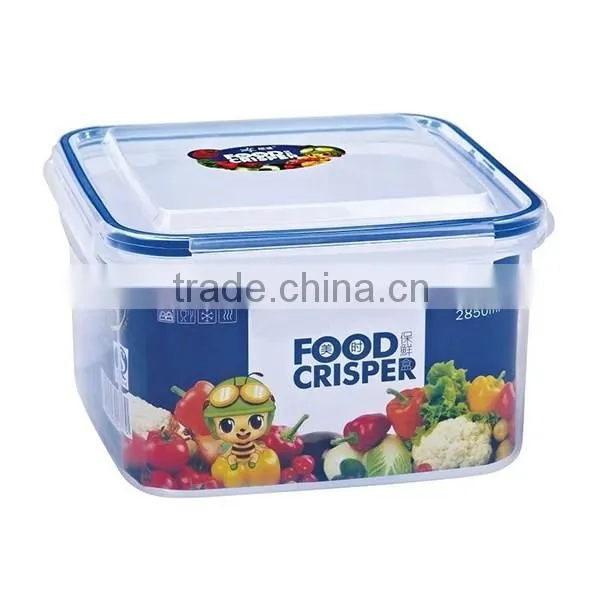 2850ML Square Large Capacity BPA Free Plastic Food Organizer